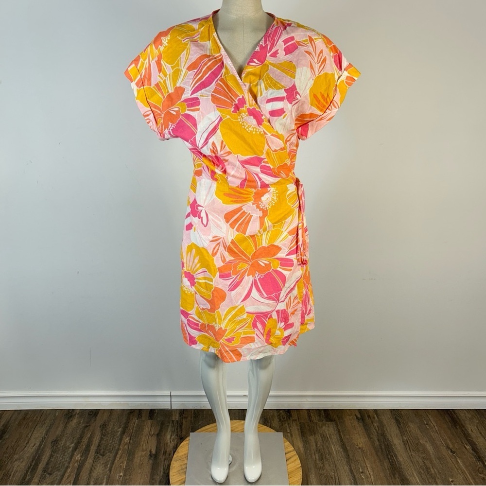 ❤️ Joe Fresh Vibrant Floral Mini Dress XL